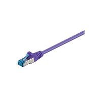 Goobay 93666 CAT 6A Cavo Patch di Rete S/FTP (PiMF), Viola, 0.5m Lunghezza