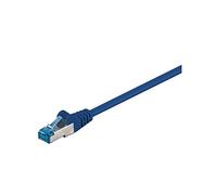 Goobay 93677 CAT 6A Cavo Patch di Rete, S/FTP (PiMF), Blu, 1m Lunghezza