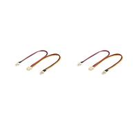 goobay 93880 Cavo Elettrico a Y per Ventole PC, Connettore/Presa da 3 pin (Confezione da 2)