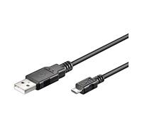 Goobay 93920-10 Cavi USB 2.0 ad Alta velocità, 3 m, connettore USB 2.0 (Tipo A) su connettore Micro USB 2.0 (Tipo B), Colore: Nero