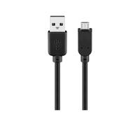 Goobay 93920 Cavo USB 2.0 ad Alta Velocità, Nero, 3m Lunghezza del Cavo