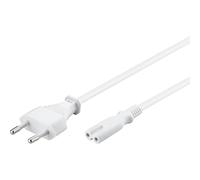 Cavo di alimentazione Goobay IEC-320/C7 5 m Bianco