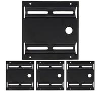 Goobay 93990 Telaio di Installazione per Hard Disk da 2, 5" in 3, 5", Nero, Pacco da 4