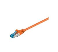 Goobay 94146 CAT 6A Cavo Patch di Rete S/FTP (PiMF), Arancione, 0.25m Lunghezza