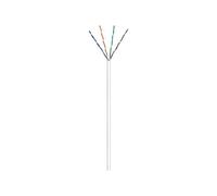 Goobay 94219 CAT 6 Cavo di Rete Matassa, U/UTP, Bianco, 305m Lunghezza