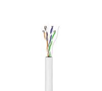 Goobay 94220 CAT 6 Cavo di Rete Matassa, U/UTP, Bianco, 305m Lunghezza