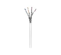 Goobay 94223 CAT 6 Cavo di Rete Matassa, S/FTP (PiMF), Bianco, 100m Lunghezza