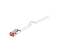 Goobay 94920 CAT 6 Cavo Piatto Patch, U/FTP, Bianco, 7.5m Lunghezza