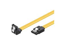 Goobay 95022 Cavo dati S-ATA per HDD, SDD, 6 Gbit da SATA L-type plug a SATA L-type angolato a 90 °, 70cm/0.7m