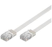 Goobay 95158 CAT 6 Cavo Piatto Patch di Rete U/UTP, Bianco, 20m Lunghezza