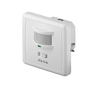 Goobay 95171 Sensori / Rilevatore di movimento a infrarossi / acustico per montaggio ad incasso a parete; rilevamento 160°, portata 9 m, per uso interno (IP20), adatto a LED