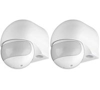 Goobay 95174 Rilevatore di Movimento a Infrarossi, Bianco (Confezione da 2)