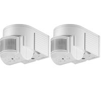 Goobay 95175 Rilevatore di Movimento a Infrarossi, Bianco (Confezione da 2)