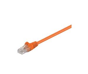 Goobay 95221 CAT 5e Cavo Patch di Rete U/UTP, Arancione, 10m Lunghezza