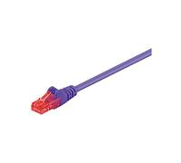 Goobay 95256 CAT 6 Cavo Patch di Rete, U/UTP, Viola, 0.25m Lunghezza