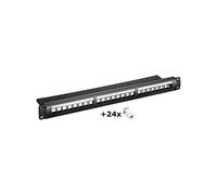 Goobay 95336 Kit Composto da Pannello Keystone a 24 Porte, 19 di Zoll (48.3cm)