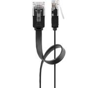 Goobay RJ45 CAT 6 Angolato U/UTP CCA 20 m Nero NEW