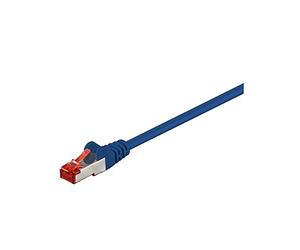 Goobay 95472 CAT 6 Cavo Patch di Rete S/FTP (PiMF), Blu, 1m Lunghezza