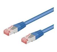 Goobay 95472 cavo di rete Blu 1 m Cat6 S/FTP [S-STP] (Patch-Kabel CAT6 1,0m blau S/FTP 2) NEW