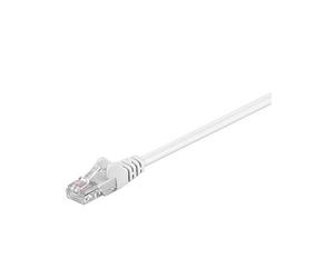 Goobay 95642 CAT 5e Cavo Patch di Rete U/UTP, Bianco, 25m Lunghezza
