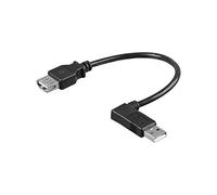 Goobay 95704 Cavo Prolunga USB 2.0 ad Alta Velocità 90°, 0.15m Lunghezza del Cavo