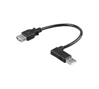 Goobay 95705 Cavo Prolunga USB 2.0 ad Alta Velocità 90°, 0.30m Lunghezza del Cavo