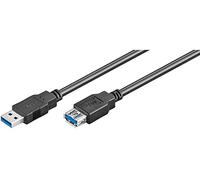 Goobay 95726 Cavo Prolunga USB 3.0 SuperSpeed, Nero, 5m Lunghezza del Cavo