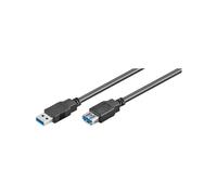 Goobay 95726 USB 3.0 Superspeed Extension Cable, Black, 5m Length 5 m