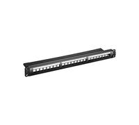 GOOBAY 95743 - Pannello patch da 19'' per 24x moduli Keystone, nero