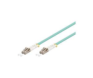 Goobay 95750 Cavo in Fibra Ottica, Multimode (OM3) Aqua, Turchese, 0.5 m Lunghezza del Cavo