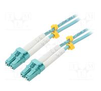 Goobay 95750 Cavo in Fibra Ottica, Multimode (OM3) Aqua, Turchese, 0.5 m Lunghezza del Cavo