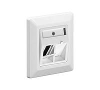 Goobay 95902 Telaio da Incasso per Prese Keystone, Bianco