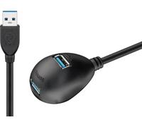 Goobay 95918 hub e concentratore USB 3.2 Gen 1 (3.1 Gen 1) Type-A 5000 Mbit/s Nero - Nouvo