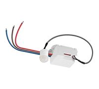 Goobay 96006 Mini rilevatore di movimento a infrarossi per interni - design miniaturizzato per un montaggio a incasso quasi invisibile - campo di rilevamento di 360° - portata 6 m - bianco, nero