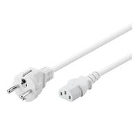 Cavo di alimentazione Goobay per CPU dritta C13/C14 5 m Bianco
