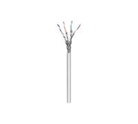 Goobay 96094 CAT 6a Cavo di Rete Matassa, S/FTP (PiMF), Grigio, 100 m Lunghezza del Cavo