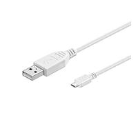 Goobay 96193 Cavo USB 2.0 ad Alta Velocità, 28 AWG, Bianco, 1m Lunghezza del Cavo
