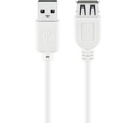 goobay USB 2.0 USB forlÃ¦ngerkabel 30cm Hvid NEW