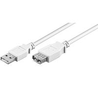 goobay 96199 Cavo prolunga di ricarica USB 2.0 Hi-Speed, Bianco, 3 m Lunghezza