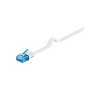 Goobay 96314 CAT 6A Cavo Piatto Pach, Rete, U/UTP, Bianco, 1 m Lunghezza del Cavo