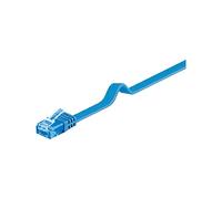 Goobay 96317 CAT 6A Cavo Piatto Pach, Rete, U/UTP, Blu, 2 m Lunghezza del Cavo