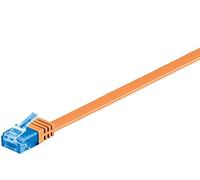 Goobay 96321 CAT 6A Cavo Piatto Pach, Rete, U/UTP, Arancione, 2 m Lunghezza del Cavo
