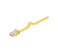 Goobay 96396 CAT 6 Cavo Piatto Patch, Rete U/UTP, Giallo, 0.5 m Lunghezza del Cavo