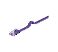 Goobay 96417 CAT 6 Cavo Piatto Patch, Rete U/UTP, Viola, 2 m Lunghezza del Cavo