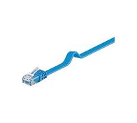 Goobay 96432 CAT 6 Cavo Piatto Patch, Rete U/UTP, Blu, 7 m Lunghezza del Cavo