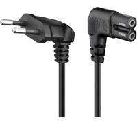 E_0001_1971903 Wentronic Goobay CEE 7/16 - IEC-60320-C7 Nero 2 m CEE7/16 Accoppi