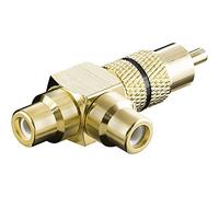 Goobay - Adattatore audio RCA maschio su 2 x RCA femmina