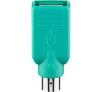 Goobay Adattatore Convertitore PS2 Maschio USB A Femmina per Tastiera e Mouse