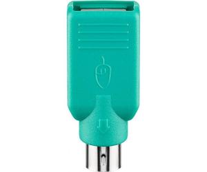 Goobay Adattatore Convertitore PS2 Maschio USB A Femmina per Tastiera e Mouse
