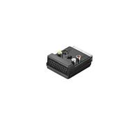 Goobay adattatore passante SCART (21-pin) 3 x RCA S-Video Nero